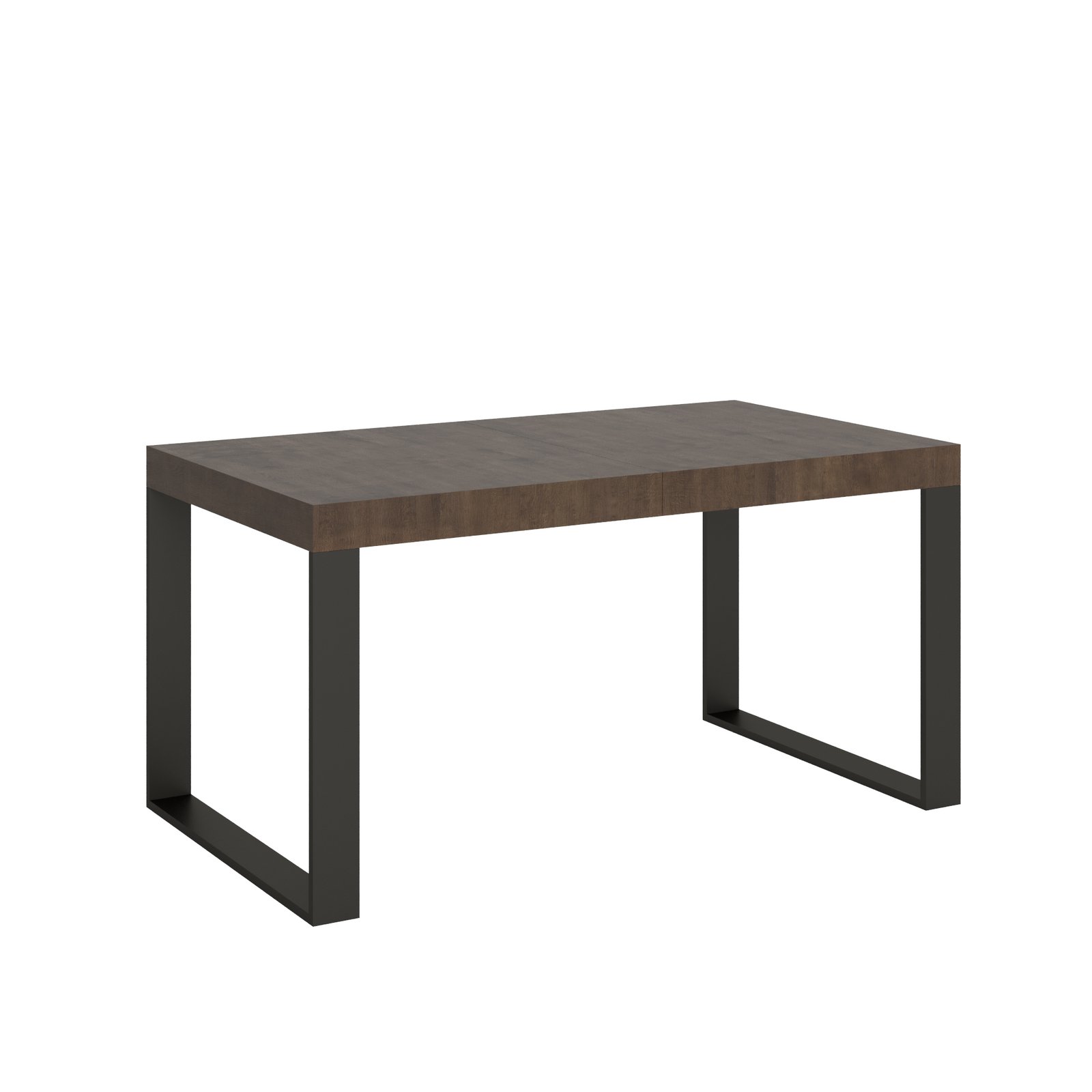 Tavolo da pranzo Allungabile - TECNO Dimensioni: 90x160/264, Bordo: In tinta, Colore: Noce
