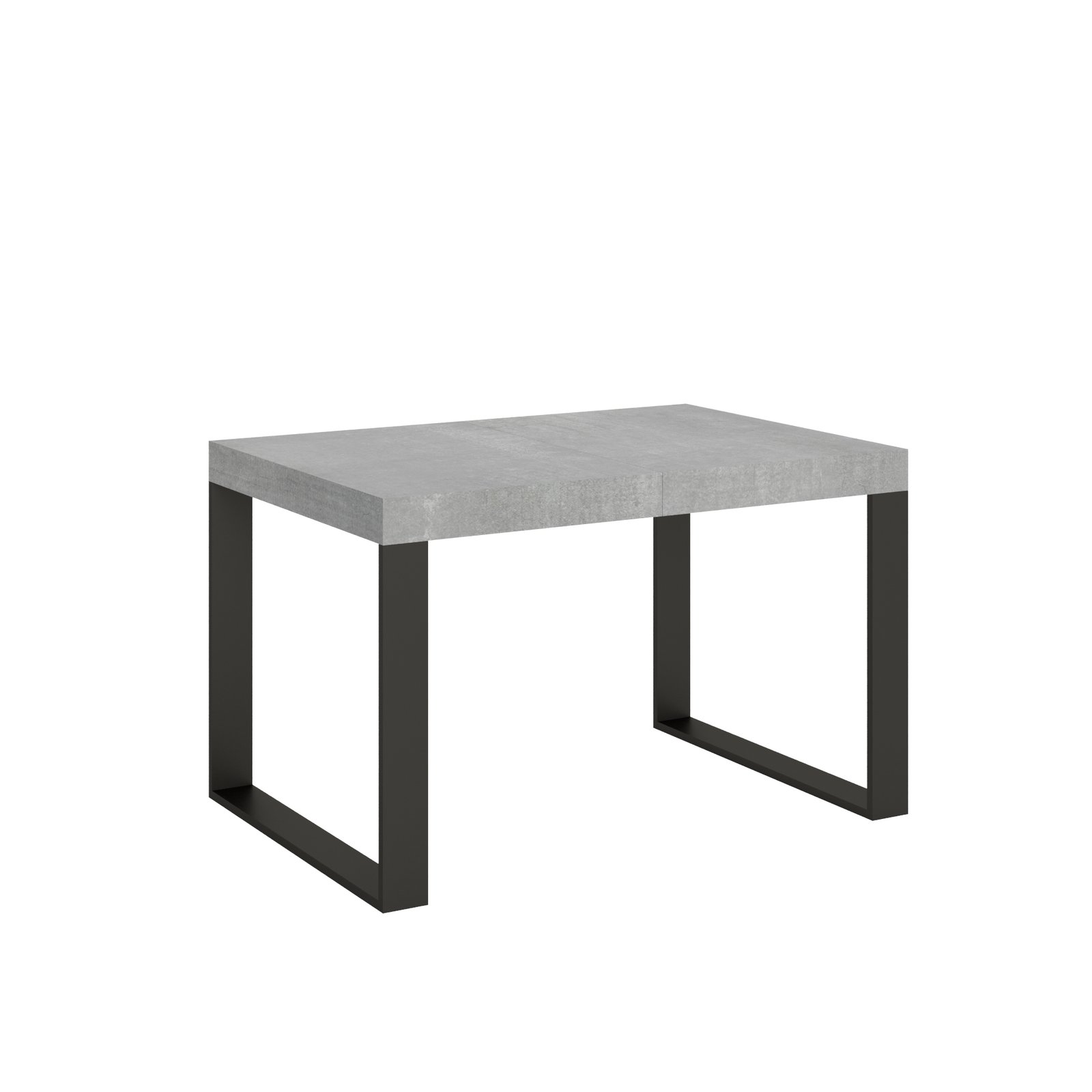 Tavolo da pranzo Allungabile - TECNO Dimensioni: 90x140/244, Colore: Cemento, Bordo: In tinta