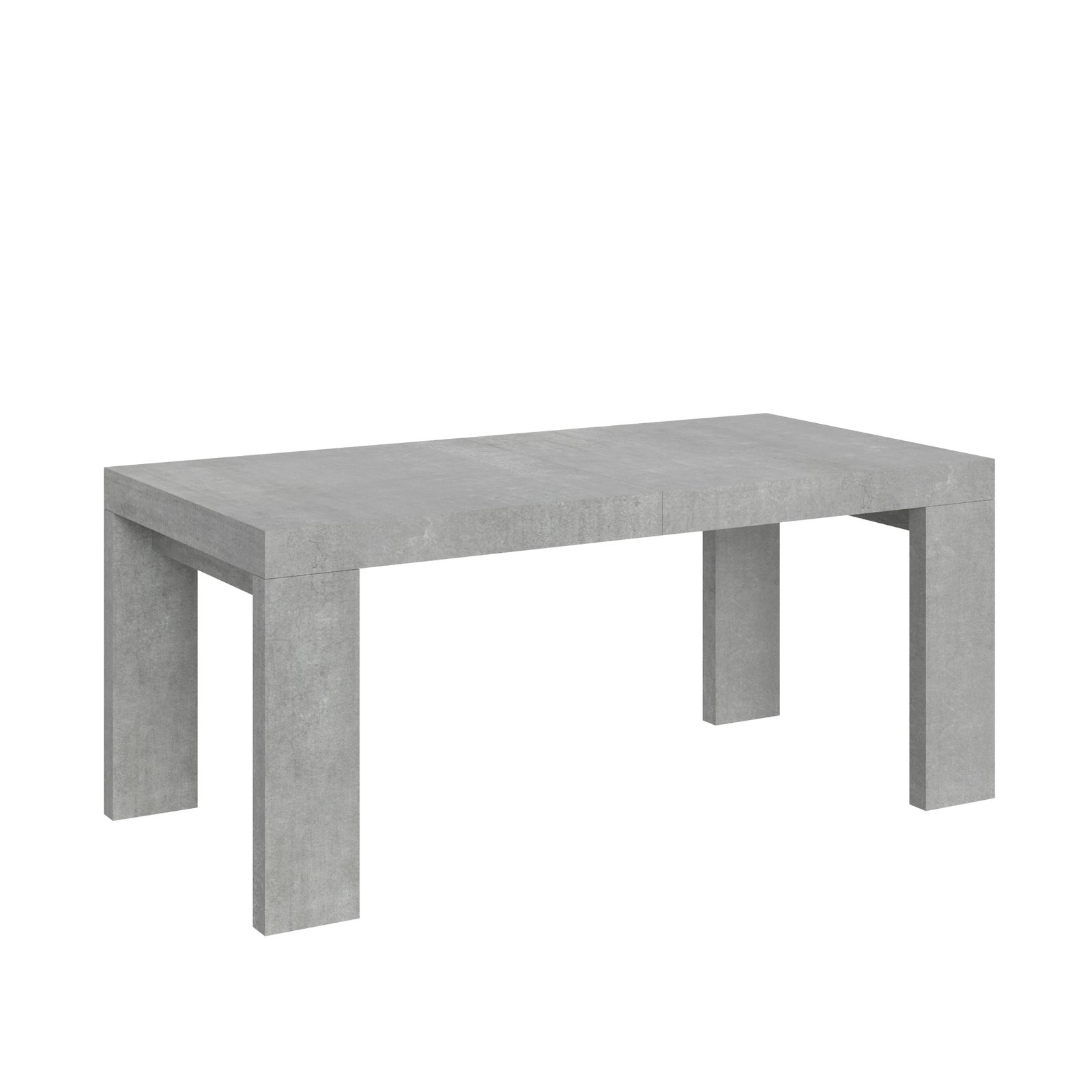 Tavolo da pranzo Allungabile - ROXELL Dimensioni: 90x200/460, Colore: Cemento