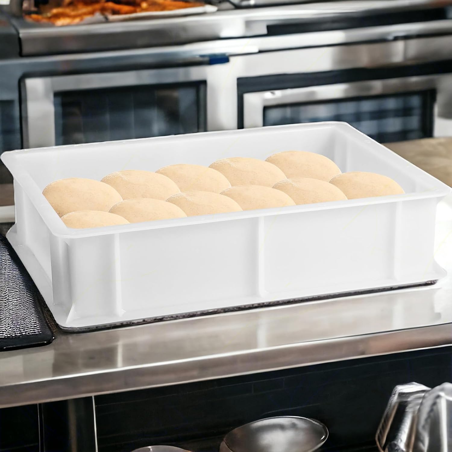 Cassetta porta impasto Lievitazione per PIZZA PANE  cm 60x40 vaschetta da frigo