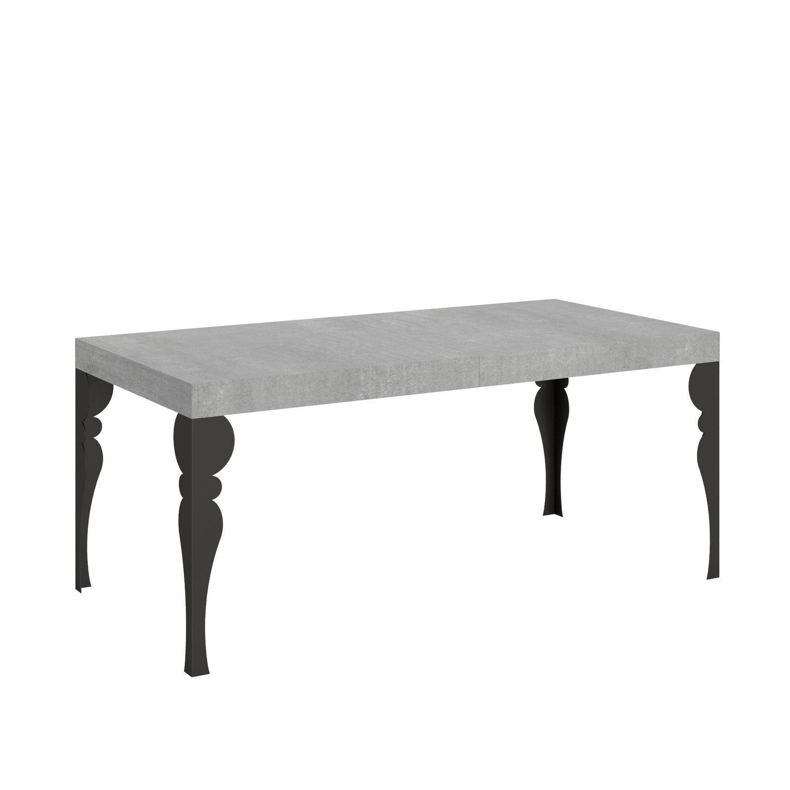 Consolle allungabile - PAXON Bordo: In tinta, Colore: Cemento, Dimensioni: 90x200/460