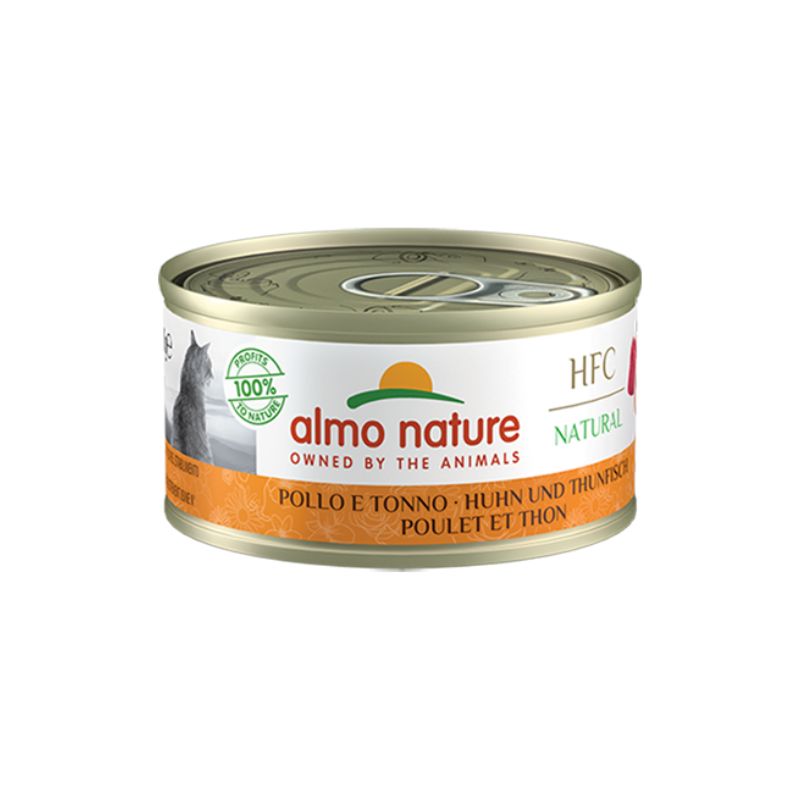 Almo nature cat hfc natural pollo e tonno 70gr