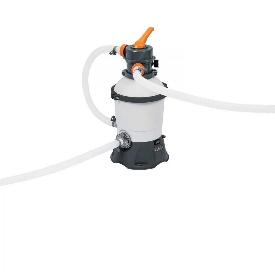 Bestway 58515 Flowclear - Pompa di Filtraggio a Sabbia Per Piscine Fuori Terra, Portata 3.028 Lt-H-image