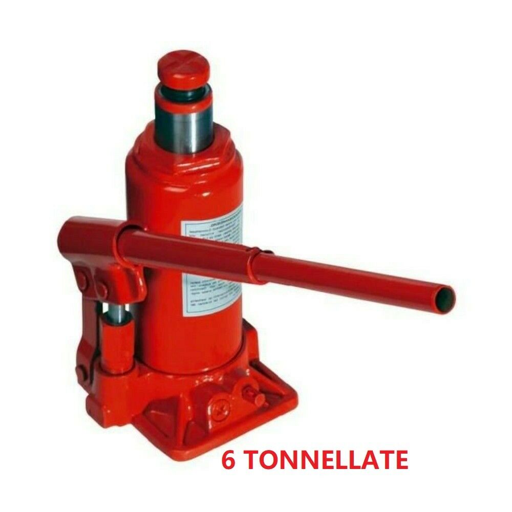 Image of CRICK IDRAULICO CRIC A BOTTIGLIA SOLLEVATORE PORTATA 6 T TONNELLATE AUTO