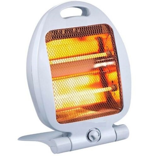 Image of STUFETTA ELETTRICA ALOGENA CON ELEMENTI AL QUARZO 400W BASSO CONSUMO STUFA CASA