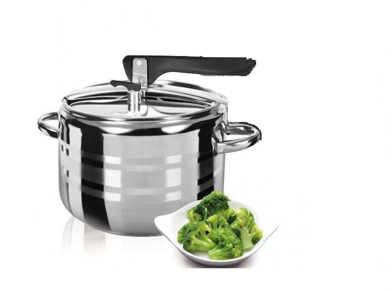 Image of PENTOLA A PRESSIONE 5 LITRI ANCHE PER COTTURA A INDUZIONE CUCINA CASA