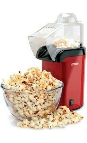 Image of MACCHINA POP CORN POTENZA 1200W SENZA OLIO FESTE PARTY BAMBINI