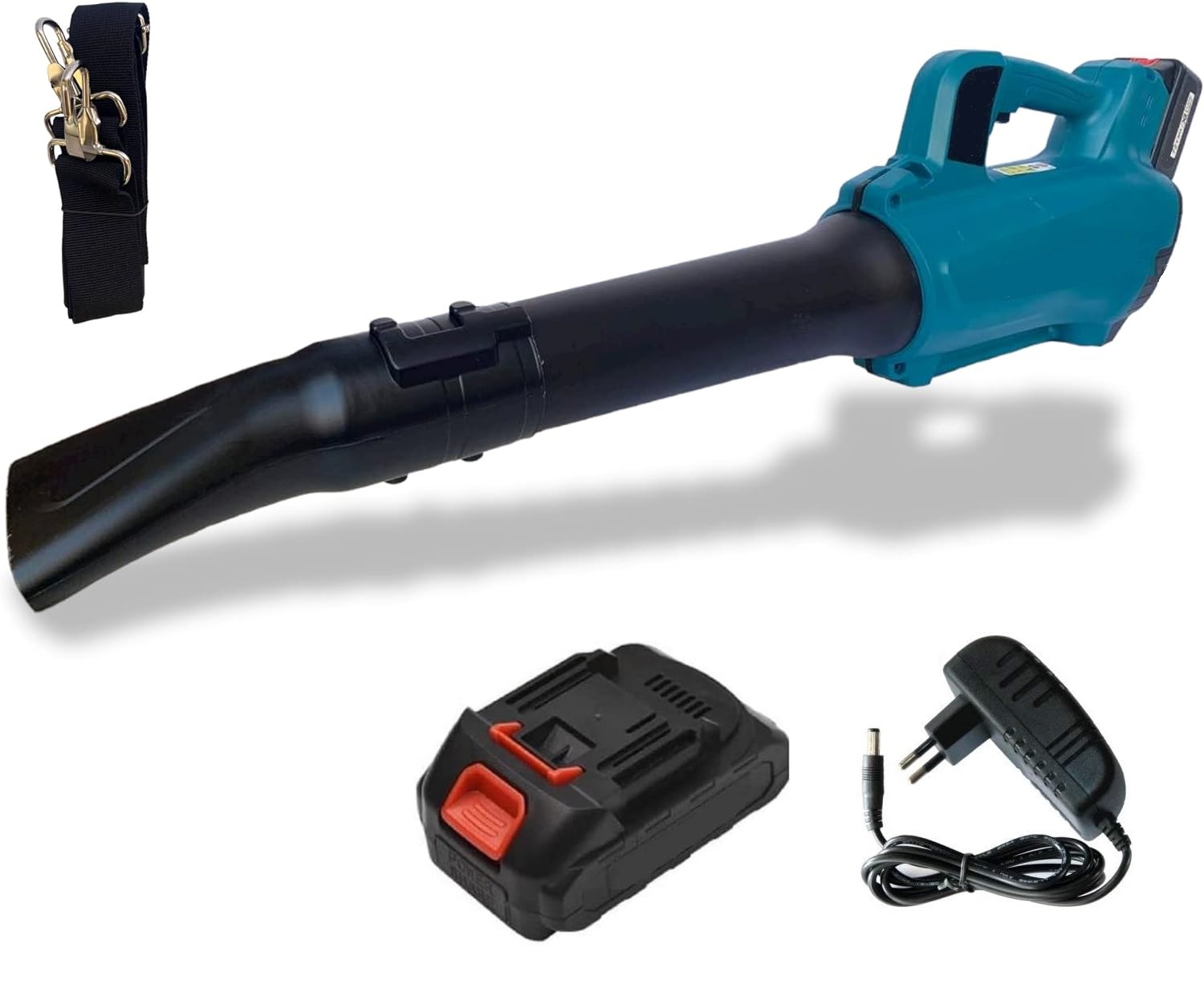 Image of Soffiatore Elettrico a batteria 21V MAX con 7 velocità variabili Leggero e silenzioso Velocità 52.1m/s per foglie