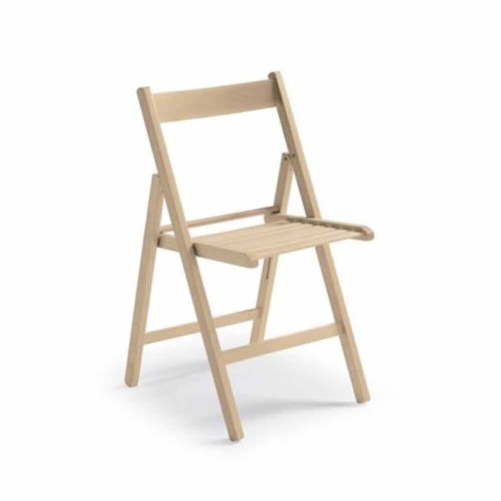 Image of Sedia richiudibile in legno di faggio color naturale