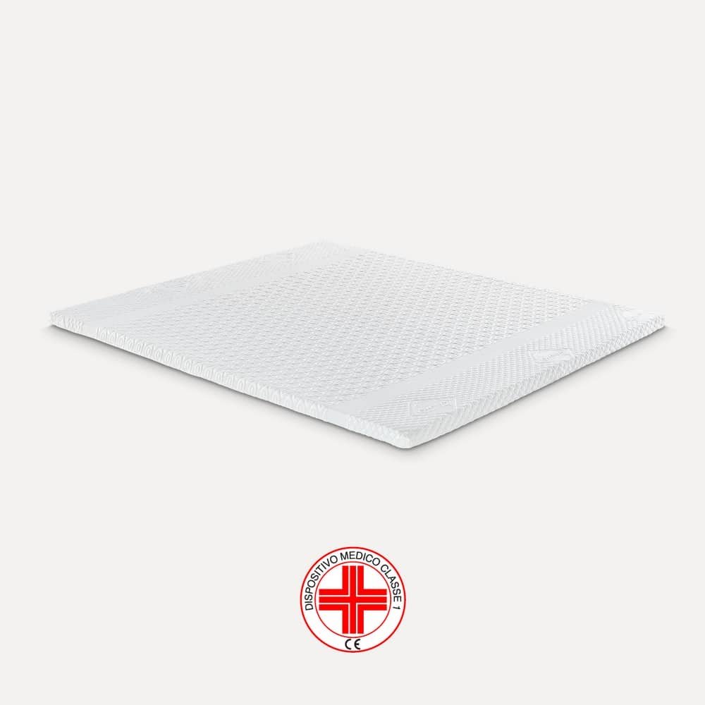 Topper in memory foam Brezee altezza 5 dispositivo medico Sfoderabile - Memory 5S Rivestimento: Slim, Lunghezza: 200, Larghezza: 170