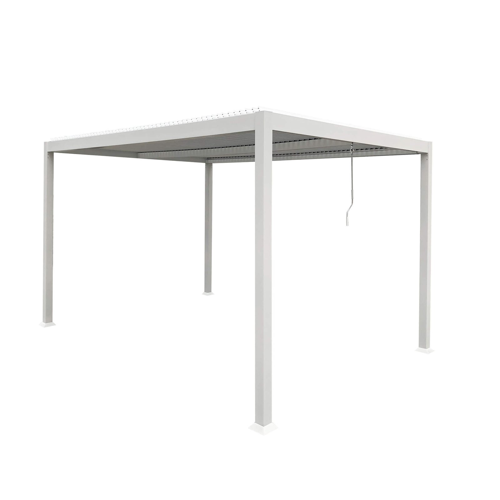 Pergola Bioclimatica in alluminio - ISABELLA Dimensioni: 3X3, Colore: Bianco