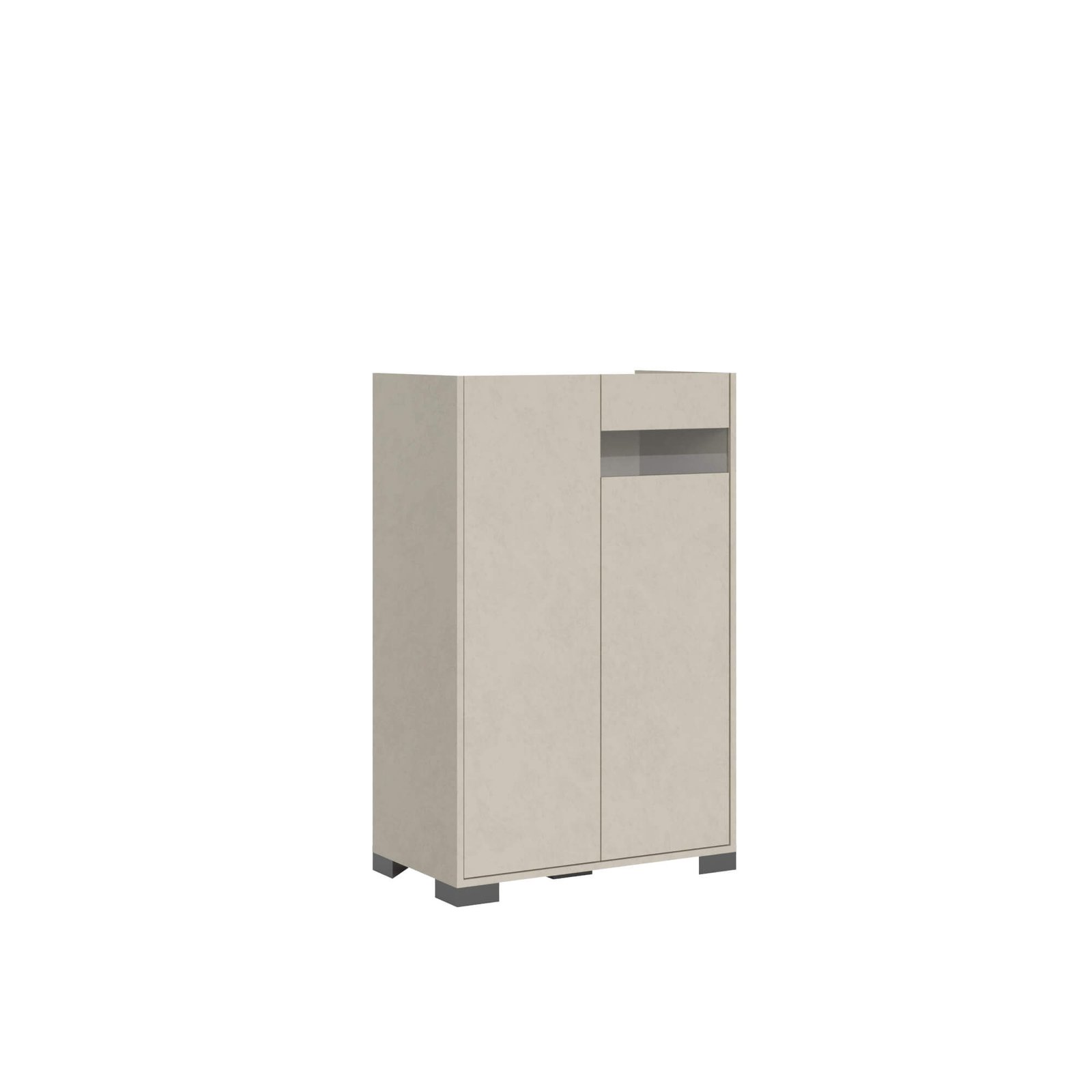 Credenza alta 2 ante 70x35x110 cm - RIFLESSO Colore: Cashmere, Dimensioni: L.70 P.35 H.110 cm