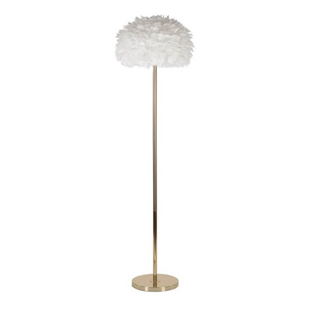 Image of Lampada da Terra Slim Piume Bianca Ø43x170 cm - FEATHERS SLIM
