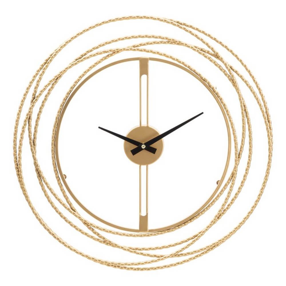 Orologio da Muro Strisce Dorate diam 50 cm - GOLD STRIPS