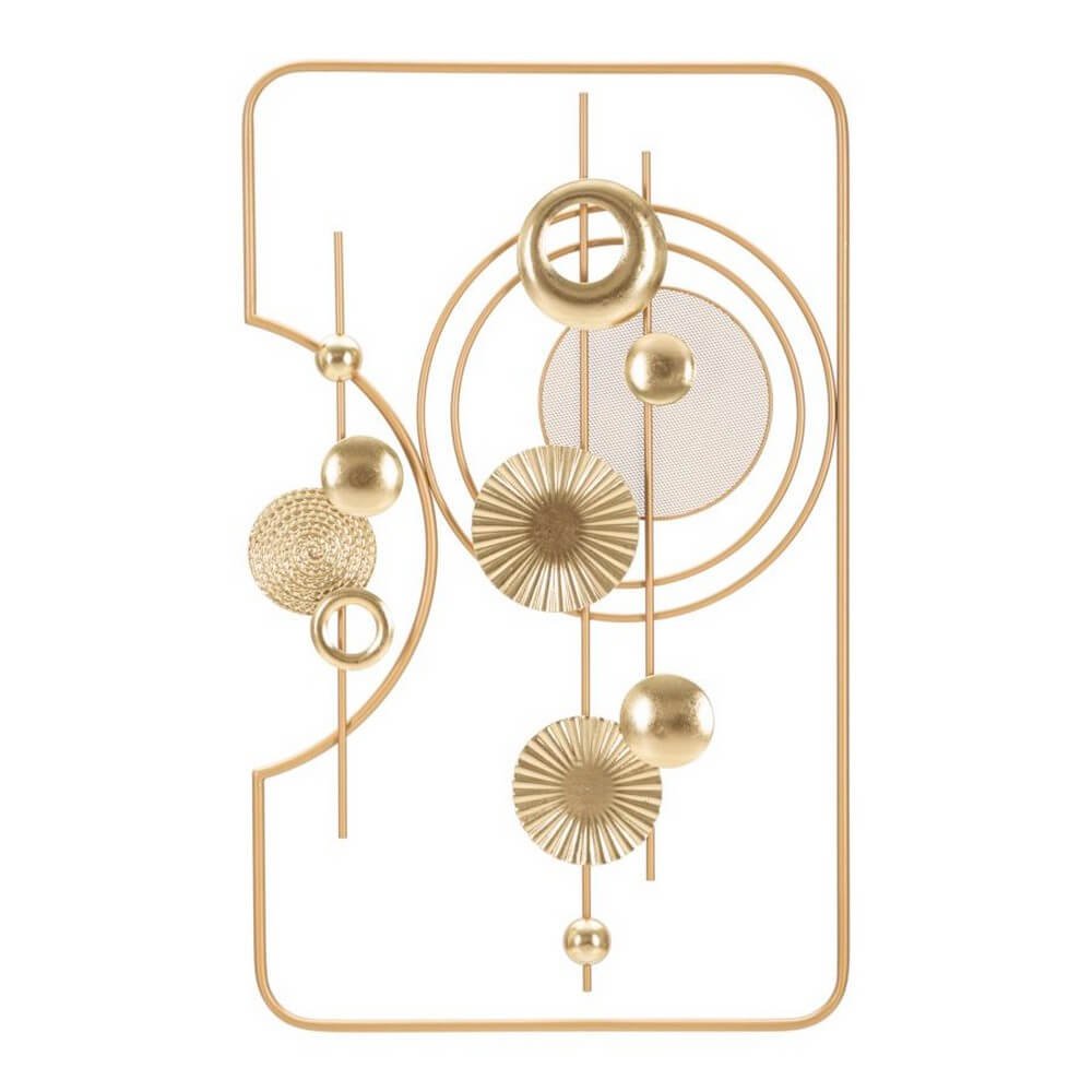 Image of Decorazione Parete Ferro Dorato cm 49,5X3,8X80 - GOLDY