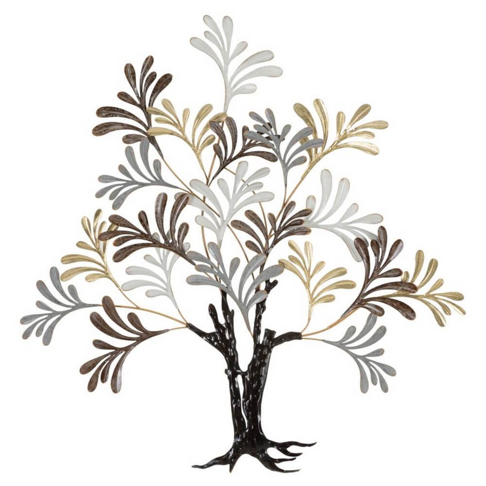 Image of Decorazione Parete Ferro Albero cm 97,2X8,9X100,3 - LIXY