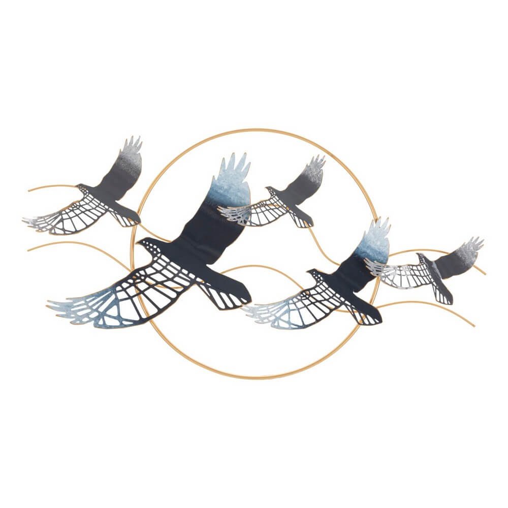 Image of Decorazione Parete Ferro Uccellocm 91X7X50 - BIRD
