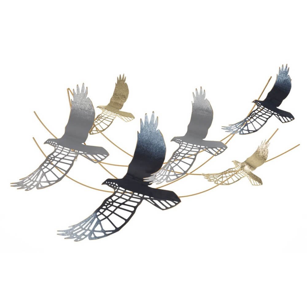 Image of Decorazione Parete Ferro Uccellocm 90,8X6,4X50,8 - BIRD