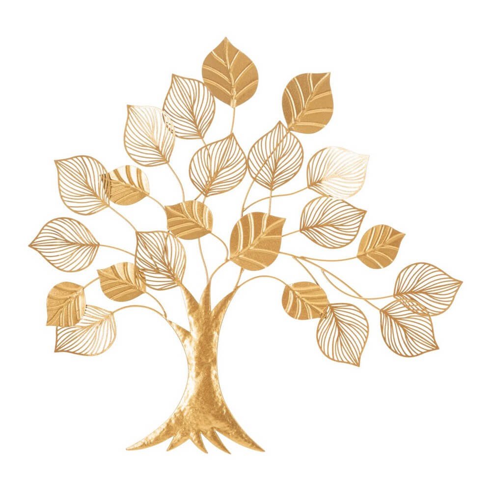 Image of Decorazione Parete Ferro Albero cm 81X78 - GOLDY