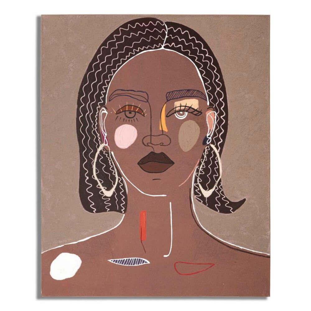 Image of Dipinto su Tela Tribale cm 80X2,8X101 - TRIBAL