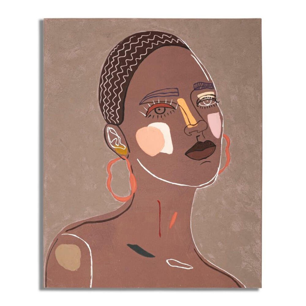 Image of Dipinto su Tela Tribale cm 80X2,8X100 - TRIBAL