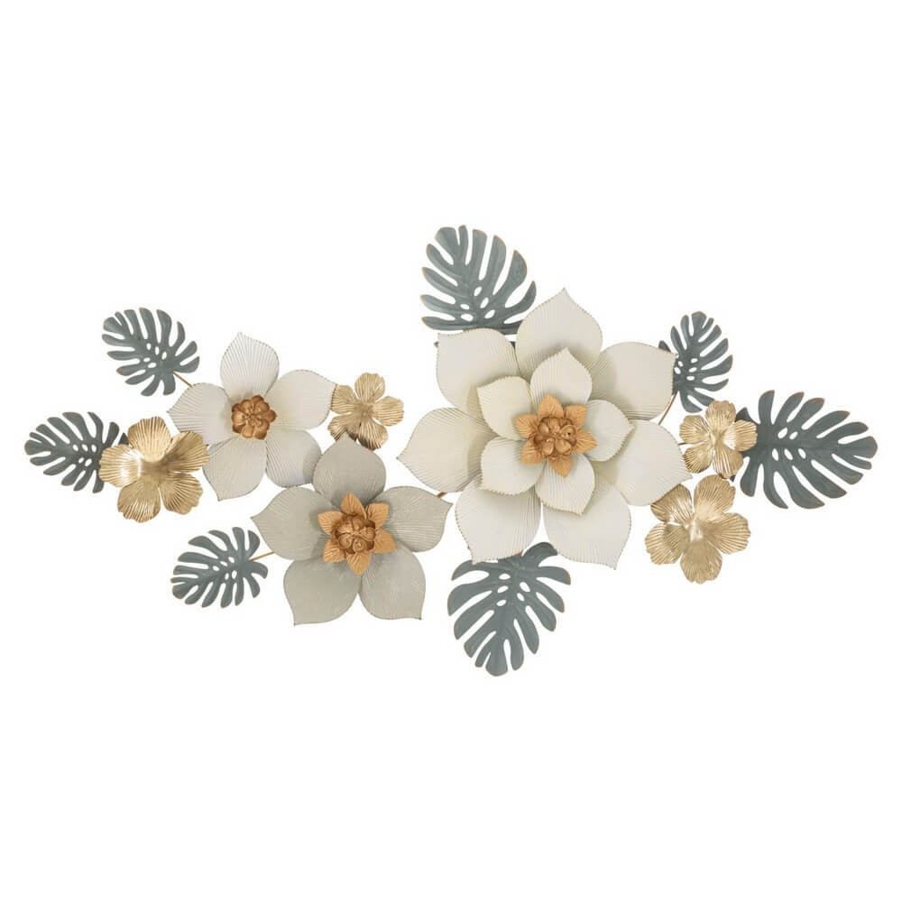 Image of Decorazione Parete Ferro Moderno cm 134,6X7,6X69,9 - MOTY