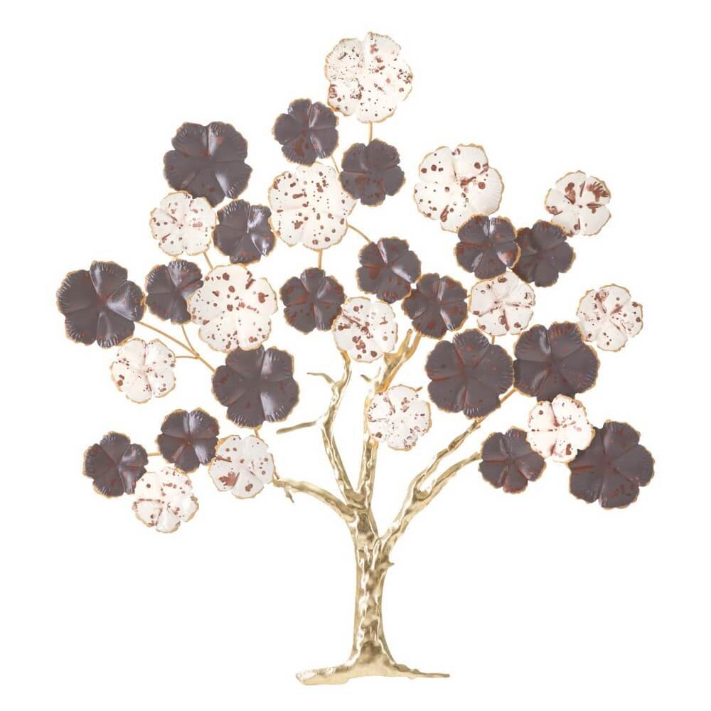 Image of Decorazione Parete Ferro Albero cm 73,7X5X80 - ALBERO PURPY