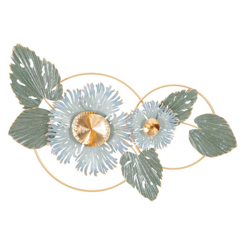 Image of Decorazione Parete Ferro Foglia cm 93X7,5X53 - GRET