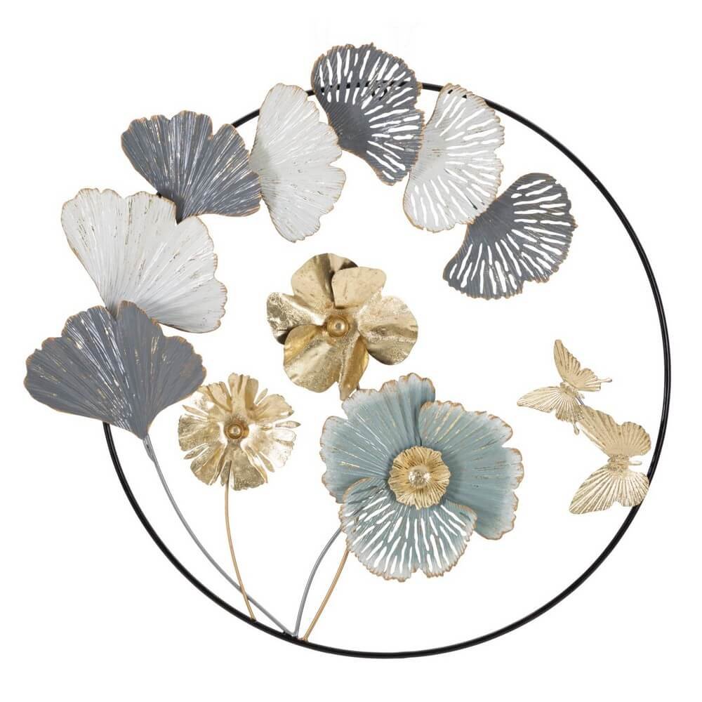 Image of Decorazione Parete Ferro Albero cm 101X6X72 - CAMPUR ROUND