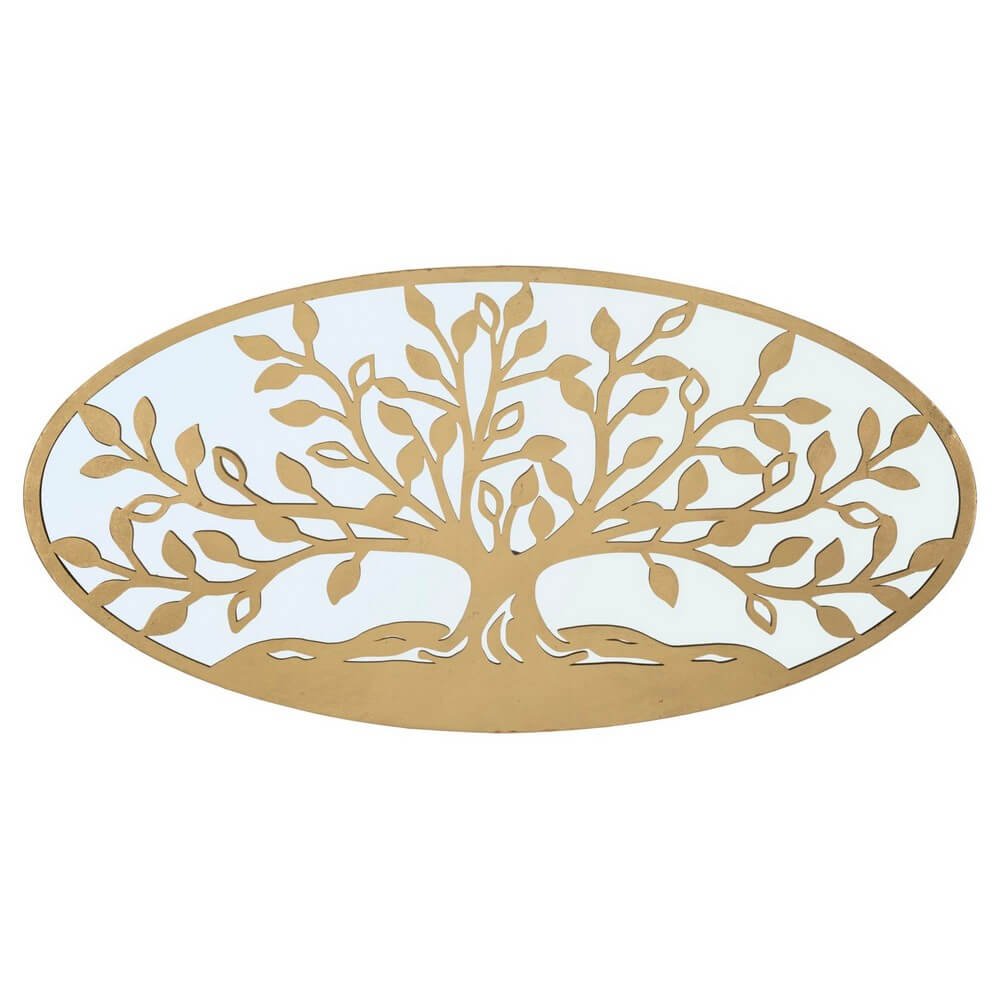 Image of Decorazione Parete Albero della Vita Specchiato cm 120X2X60 - VITA MIRROR