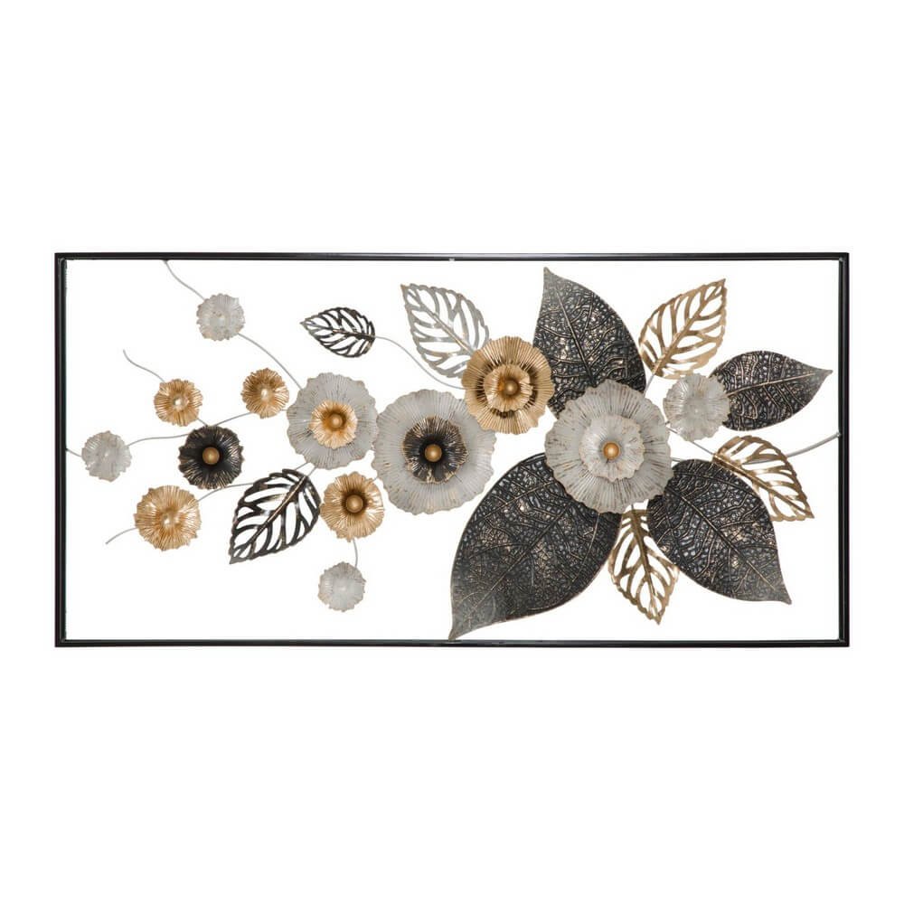 Image of Decorazione parete ferro cornice cm 120X7X59 - FRAME PLUS