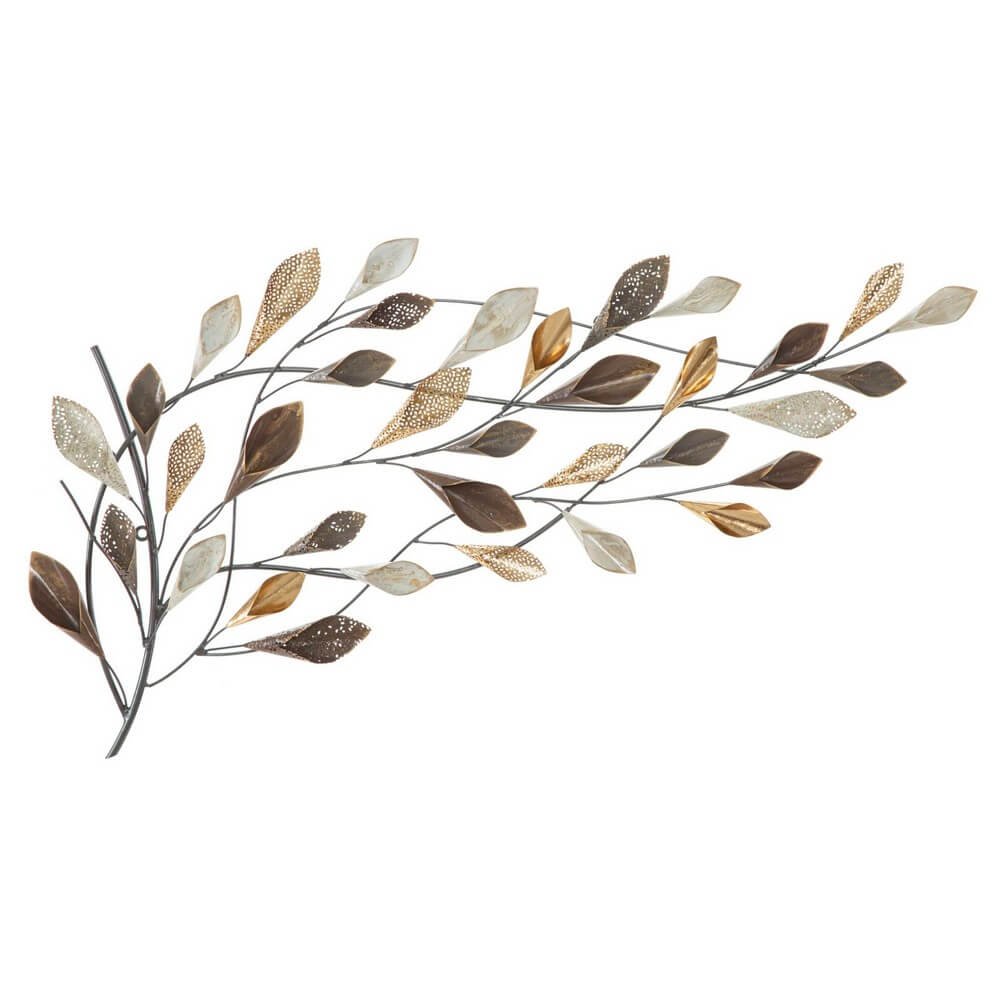Image of Decorazione parete ferro ramo design cm 115,5X6X65 - RAMO DESIGN