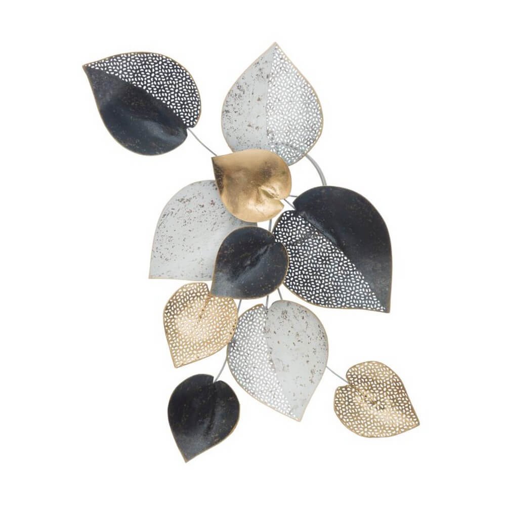 Image of Decorazione parete decorativo ferro half leaf cm 62,5X5,5X40 - HALF LEAF