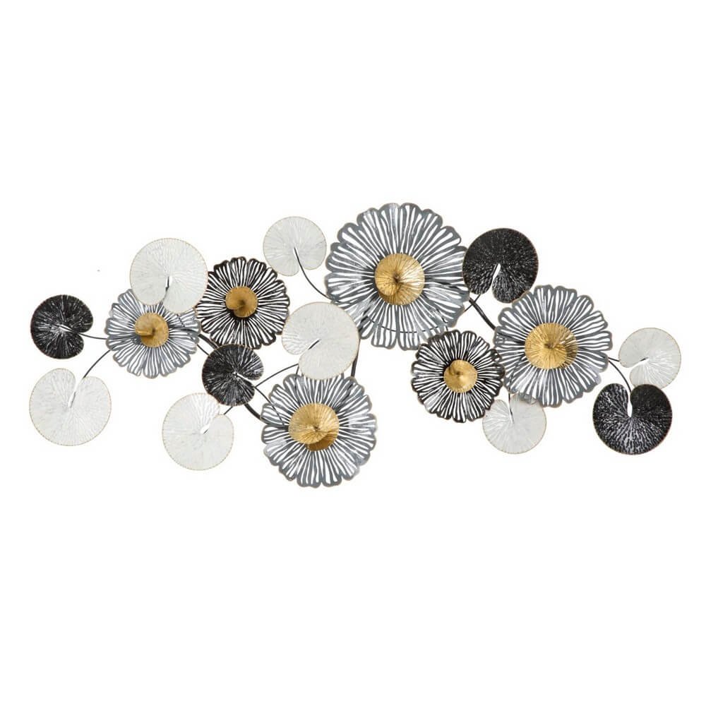 Image of Decorazione parete ferro moderno cm 143X8,5X64 - TROBY