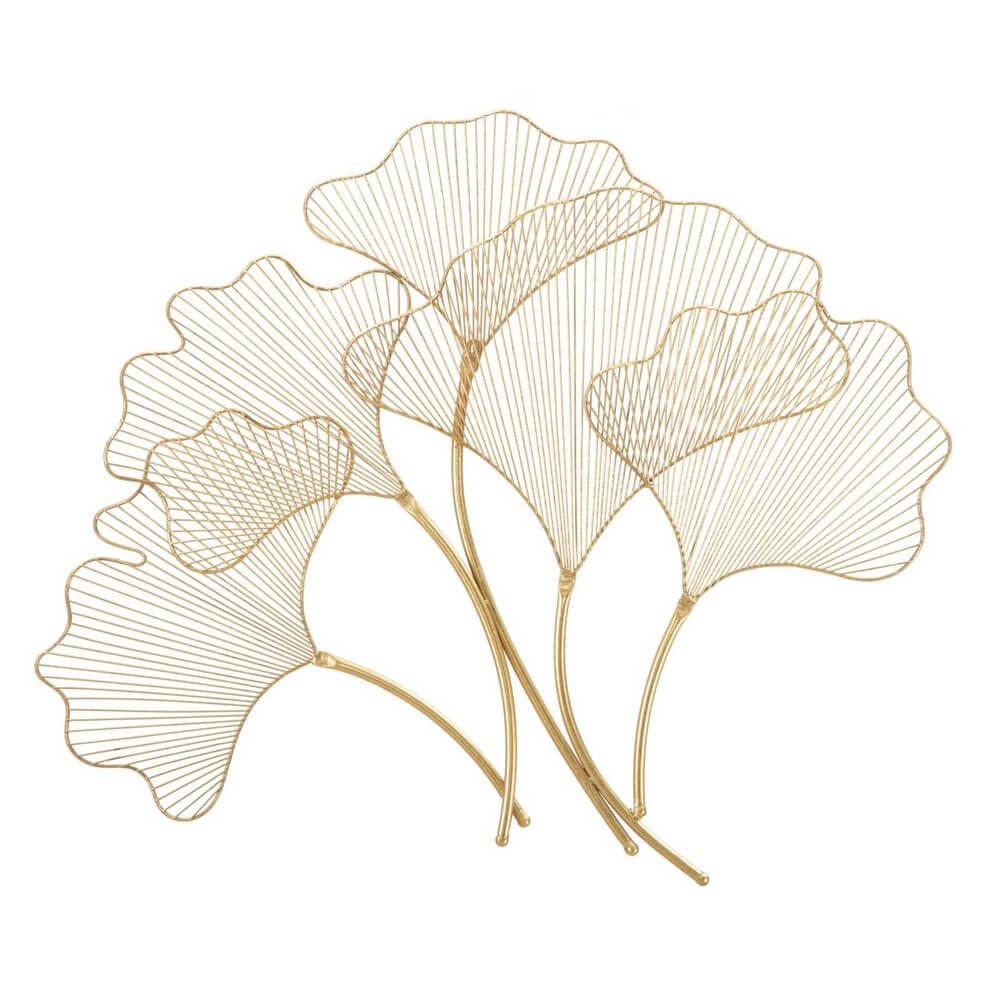 Image of Decorazione parete ferro glam leaf cm 79X5X68 - GLAM LEAF