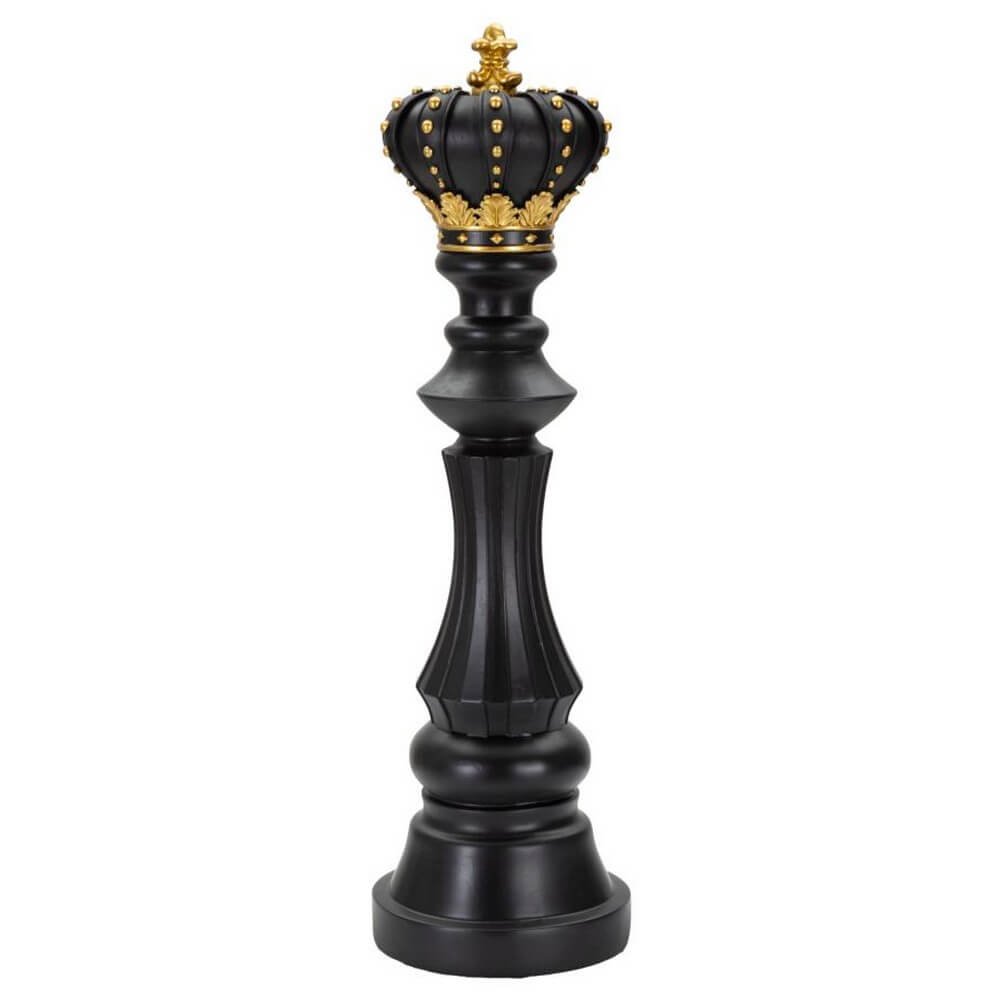 Soprammobile re scacchi cm diam. 14X50 - CHESS Colore: Nero