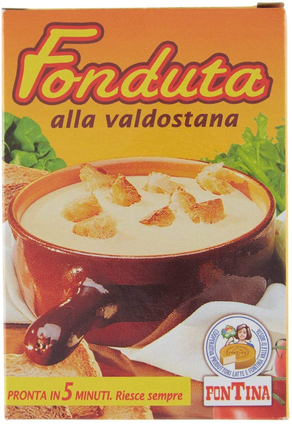 Fonduta alla Valdostana con fontina DOP lattina da 400g prodotto tipico Valle d'