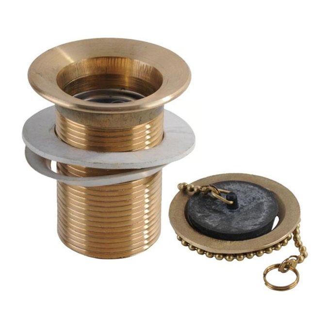 L'Artistica Piletta Lavelli con Griglia Interna Tappo Gomma Filetto 1'' 1''1-4 struttura ottone colore Nero