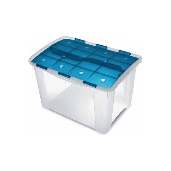 Terry Home Box 60 Armadietto portaoggetti Blu, Trasparente Rettangolare