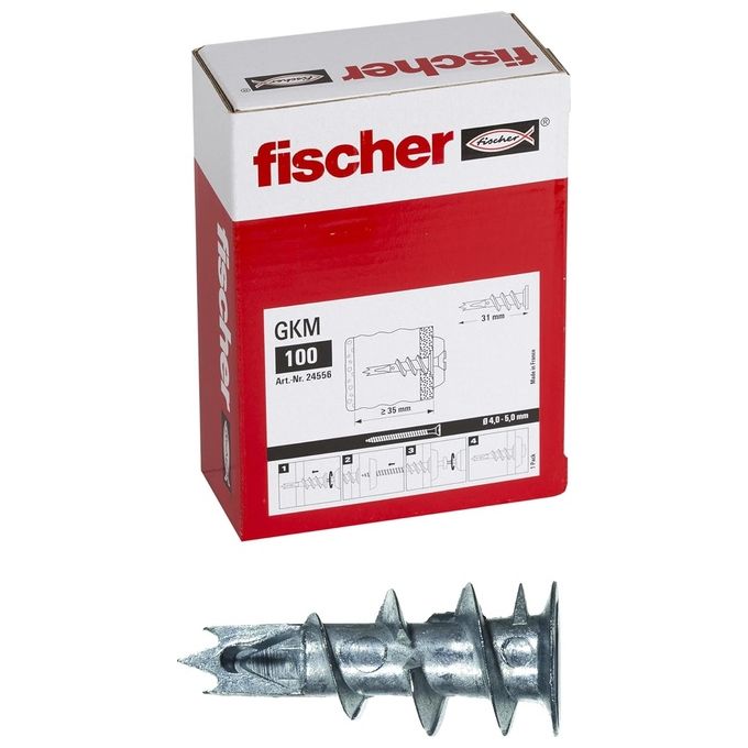 Tassello Per Cartongesso Gkm (100 Pz.)