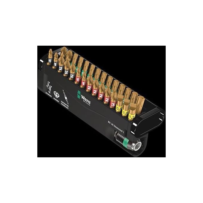 Wera BC 30 Diamond 1 punta per cacciavite 30 pz