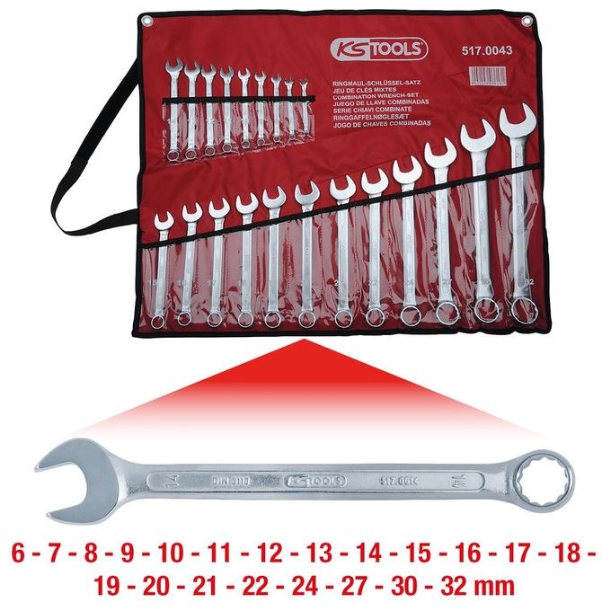 KS Tools 517.0043 chiave inglese manuale & set