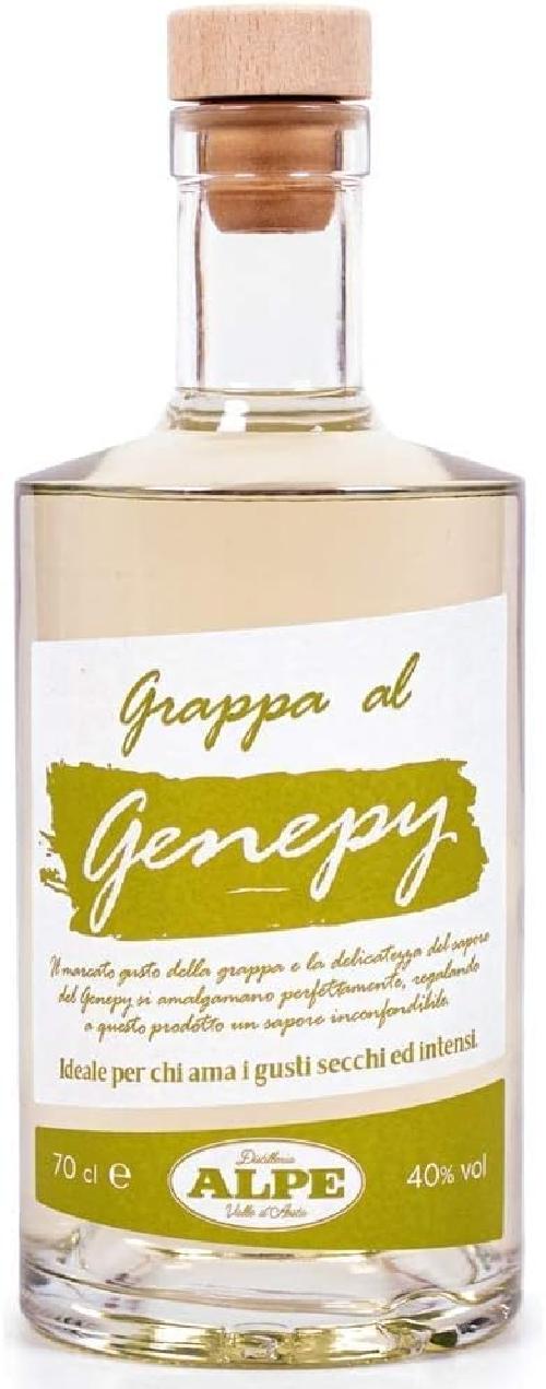 Grappa al Genepy Valle d'Aosta - 700 ml - 40% vol. Alpe
