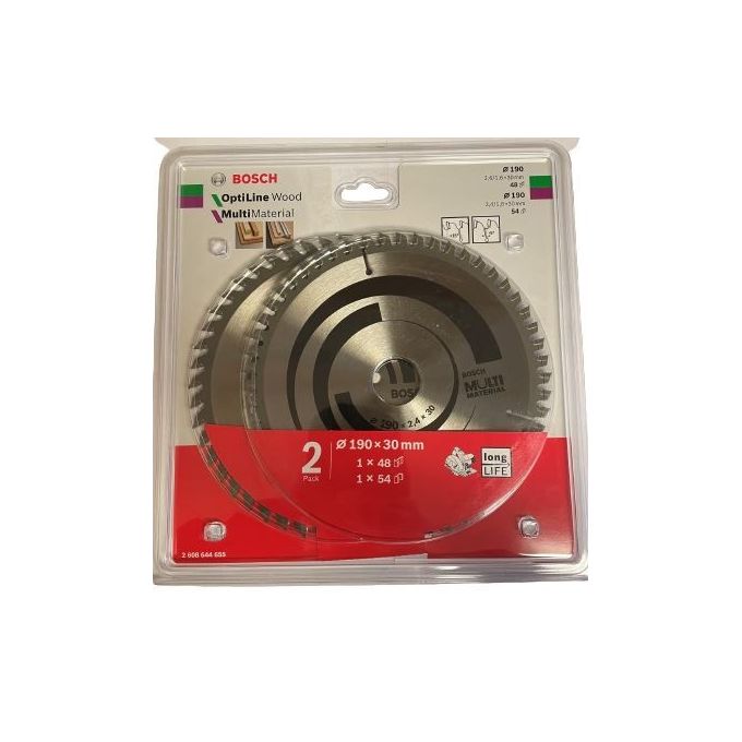 Bosch 1x Optiline Wood con 1x Multi Material Saw Blade Set
