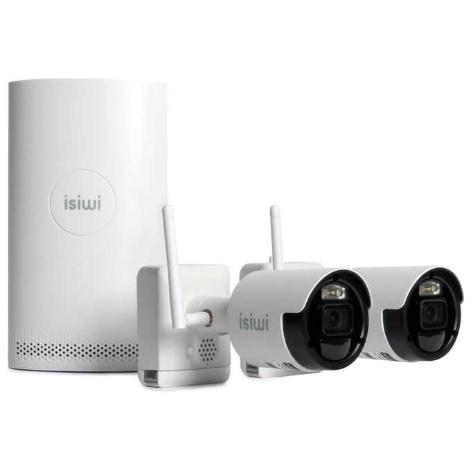 Image of Isiwi KIT WIRELESS CONNECT AIR2 ISW-K2N8BFBTA4MP-2 GEN1 NVR 8 CANALI+ 2 TELECAMERE A BATTERIA DA 8