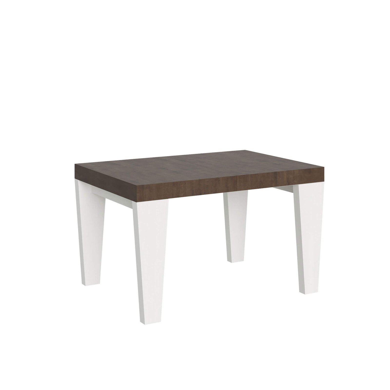 Tavolo da pranzo Allungabile - SPIMBO MIX Colore: Noce-Bianco Frassino, Dimensioni: 90x130/390