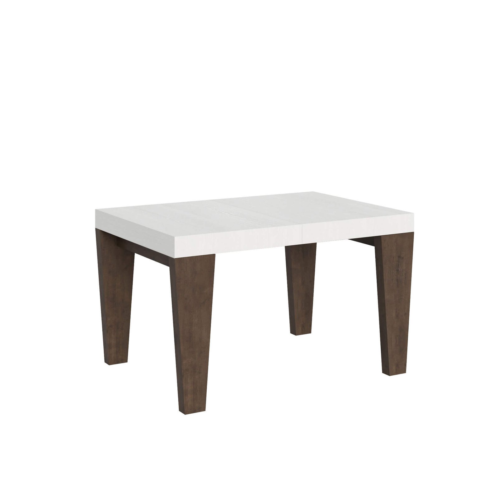 Tavolo da pranzo Allungabile - SPIMBO MIX Dimensioni: 90x130/390, Colore: Bianco Frassino-Noce