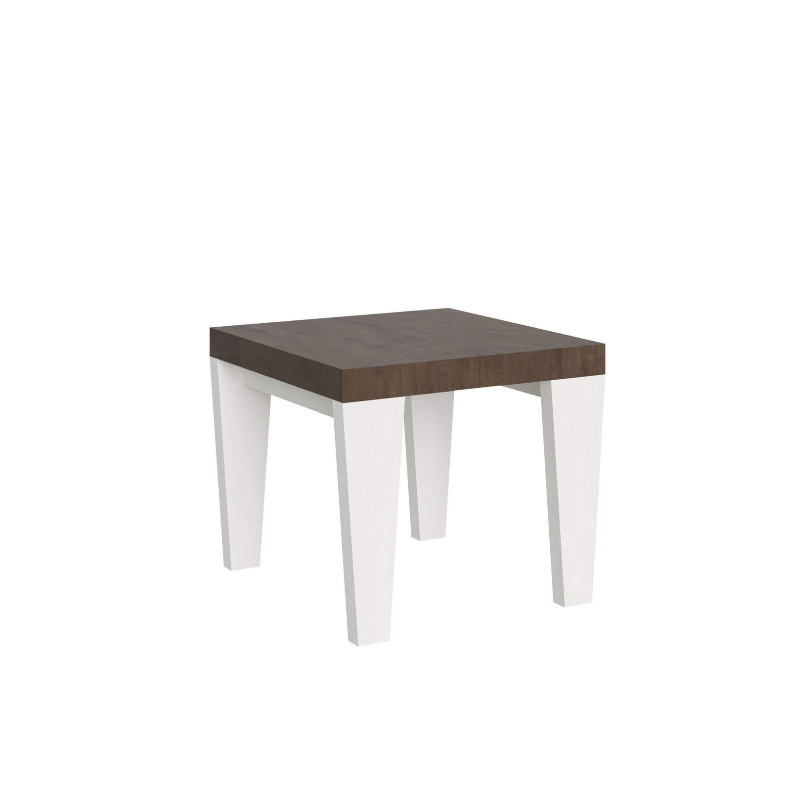 Tavolo da pranzo Allungabile - SPIMBO MIX Colore: Noce-Bianco Frassino, Dimensioni: 90x90/246