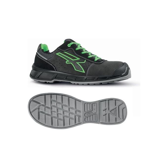 Upower Scarpe Taylor Grigio Verde Basse Numero 43 S1p