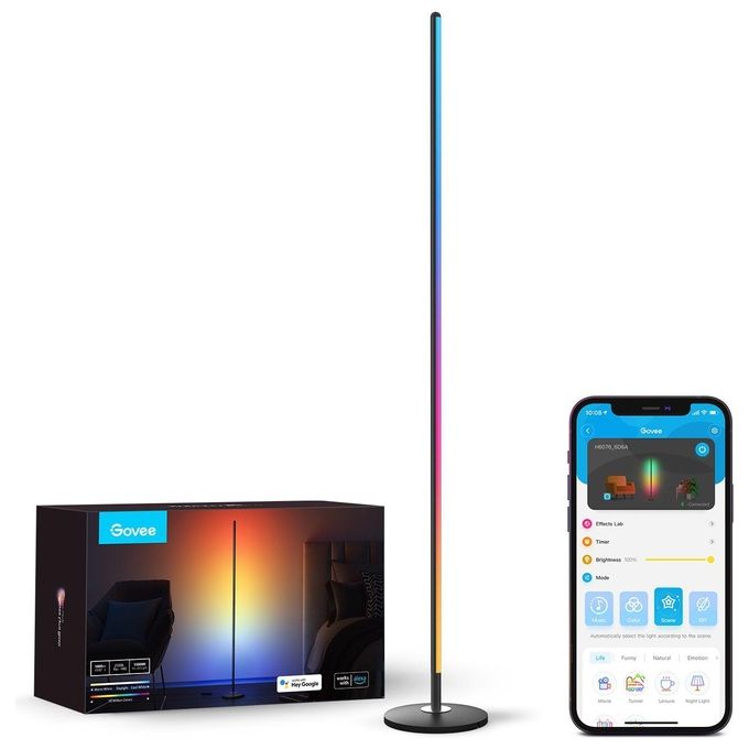 Govee LED Floor Lamp Illuminazione intelligente a pavimento Wi-Fi/Bluetooth